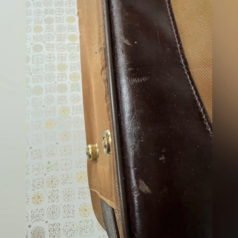 Pierre Cardin Elegant Brown and Tan Briefcase
